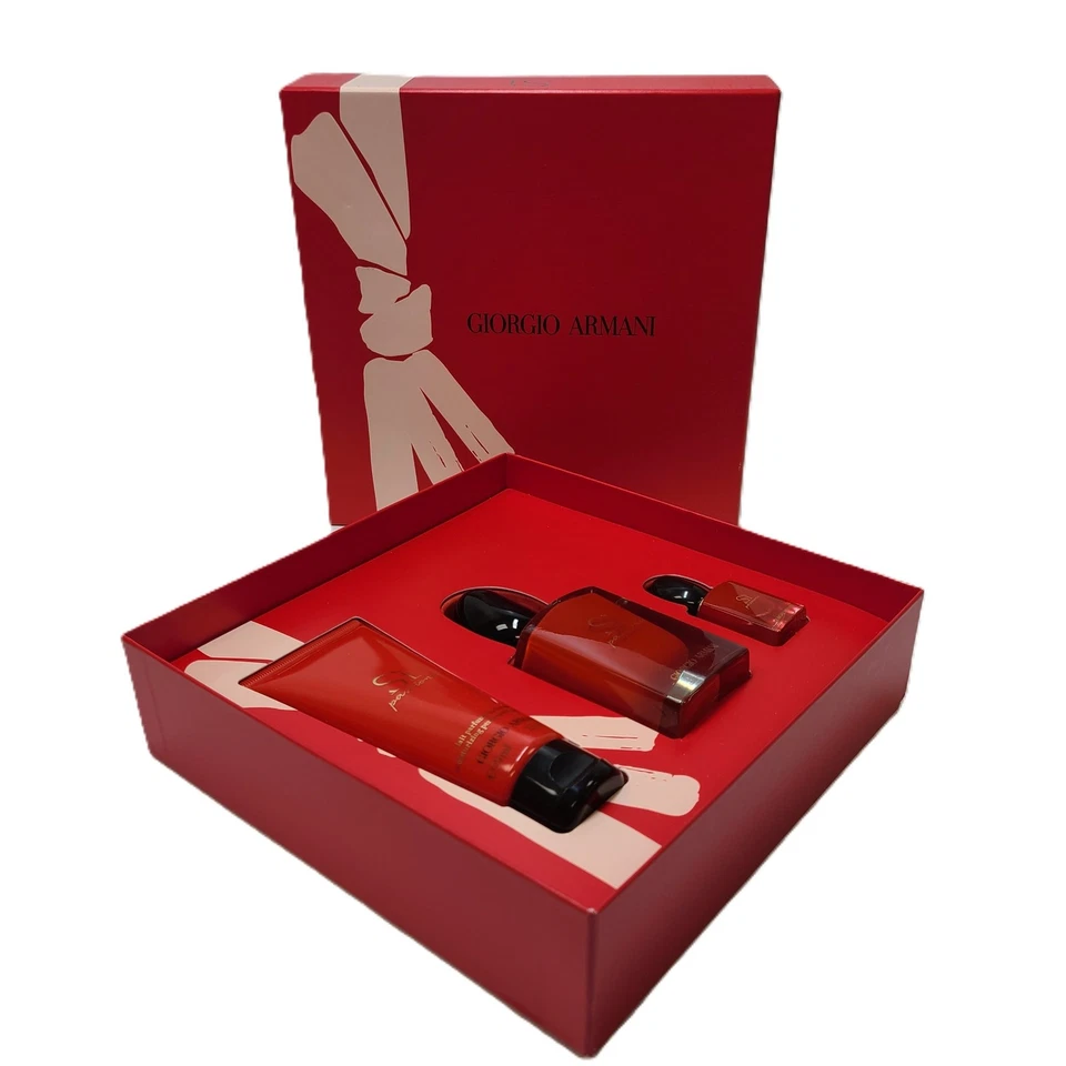 Kit Giorgio Armani Sì Passione Coffret 3 Peças - EDP 50ml + Travel 7ml + Loção